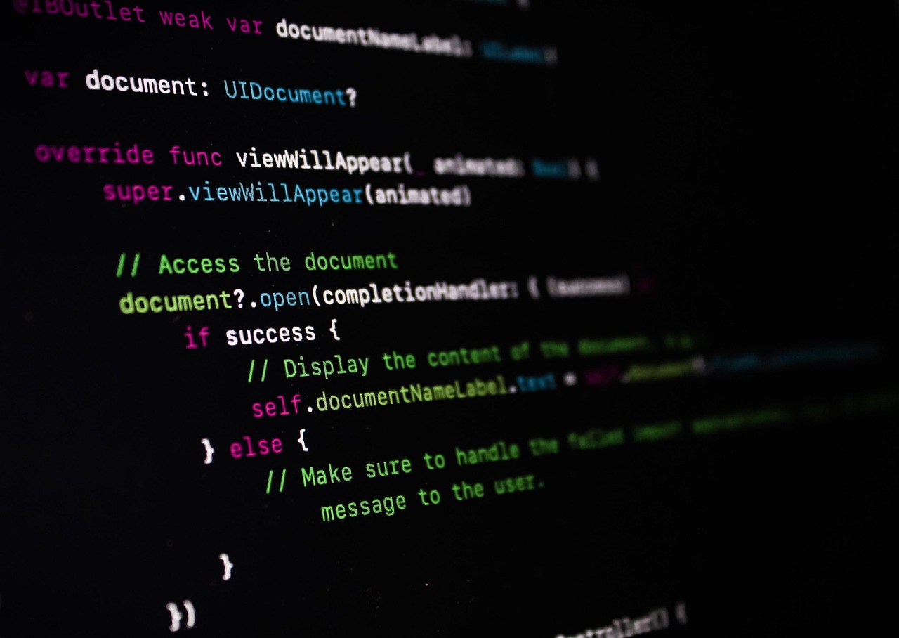 Syntax-highlighted source code on a dark screen